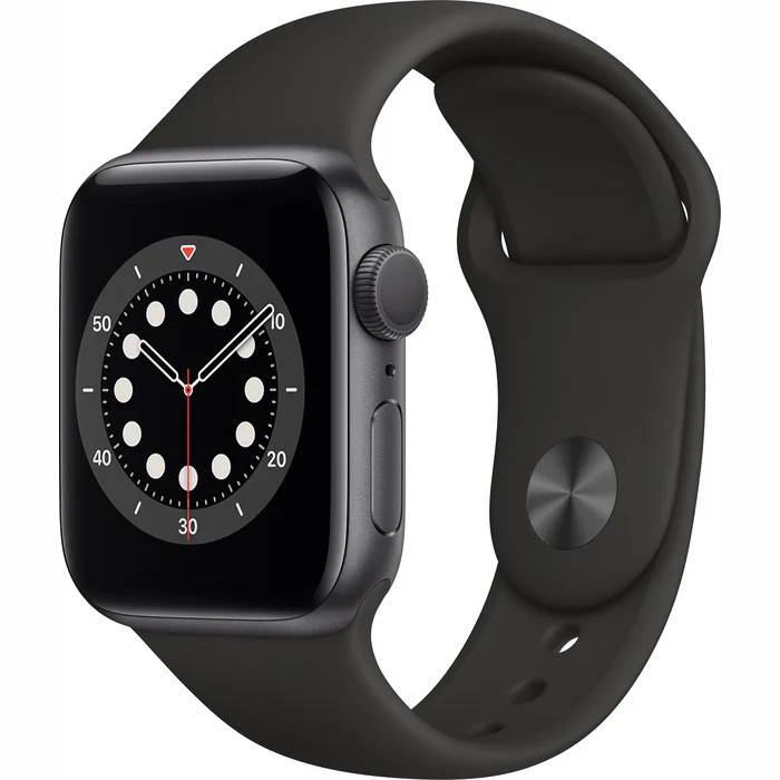 Apple Watch Series 6 GPS 44mm Space Gray Aluminium Case with Black Sport Band [Demo, komplektācijā neietilpst lādētājs]